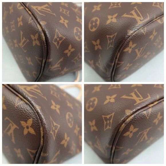 100% Authentic Louis Vuitton Neverfull MM Brown W/P Monogram Canvas Shoulder Bag - Picture 6 of 12